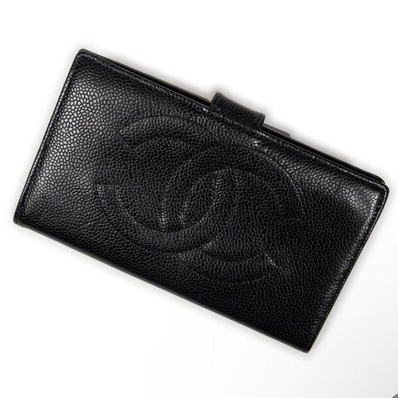 Chanel Wallet CC Timeless Long French Purse Wallet Caviar Leather/Gold hardware. - Picture 1 of 16